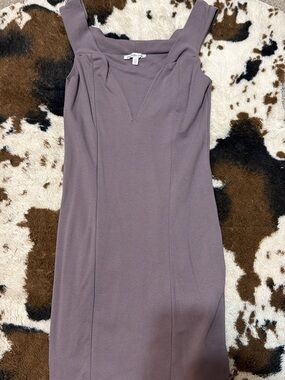 Charlotte Russe dusty mauve sheath midi dress